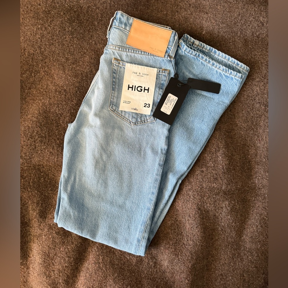 NWT Rag & Bone Alex High-rise Straight Jeans